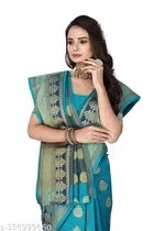 Banarasi Silk Zari Woven Saree for Women 