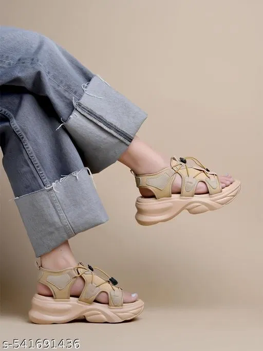 Shoetopia Women's Floaters - Beige (IND-7)