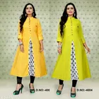 Cotton Blend Printed Kurti for Women 