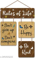 MDF Wooden Wall Hanging Quotes 
