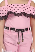 Cotton Blend Jumpsuit for Girls 