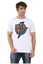 Printed Half Sleeves Round Neck T-Shirts for Men 