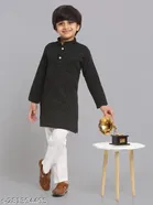 Cotton Blend Kurta with Pyjamas for Boys 