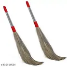 Laxmi Grass Broom (Multicolor, Pack of 2)