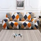 Homwatica 3 Seater Abstract Printed Elastic Sofa Cover 180X230Cm Pack Of 1