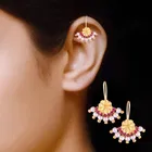 Brass Pearl Ear Cuffs for Women 