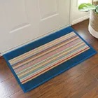 Status Polypropylene Door Mat with Anti Slip Backing 38x58cm Blue