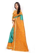Art Silk Bandhani Saree for Women 
