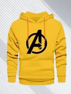 Fleece Printed Hoodie for Men 