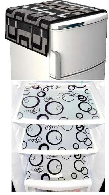 Refrigerator Covers (Black) (A-116)