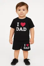 Cotton Blend Printed Clothing Set for Boys 