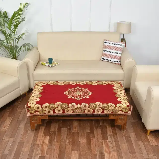 Polycotton Table Covers (Maroon, 40x60 Inches)