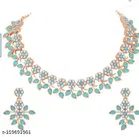 Alloy Necklace with Earrings for Women 