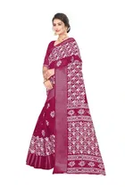 Cotton Flower Printed Saree for Women 