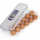 के कुडोस प्लास्टिक एग ट्रे फ़ॉर फ्रिज एंड ओवन स्टोरेज बॉक्स कंटेनर विद लिड  