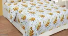 Polycotton Double Size Bedsheet with Pillow Cover 