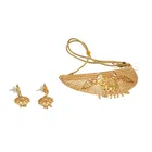 Gold Plated Necklace with Earrings Set for Women 
