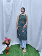 Tie Up Sleeveless Kurti for Women 
