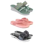 Combo of Heels with Slippers & Flats for Women 