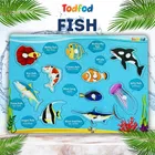 TodFod Wooden Fish Identify Puzzle with Knobs