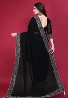 Georgette Embellished Saree for Women 
