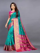 Women's Saree with Unstitched Blouse 