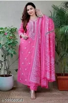 Floral A-line Kurta Set for Women 