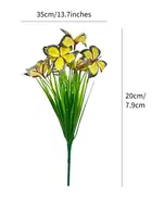 Green Gallery Yellow Butterfly Flower Bunch 35x20cm