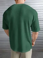 Round Neck Solid T-Shirt for Men 