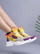 Shoetopia Colorblocked Synthetic Sneakers for Girls 