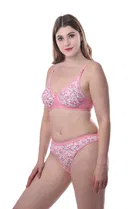 Pibu वीमेन कॉटन ब्रा पैंटी सेट 