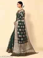 Organza Zari Woven Saree for Women 