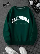 Fleece Sweatshirt for Women, Green 