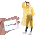 Unisex Disposable Rain Card for Emergency Use Waterproof Rain with Smallest Pocket Size| Easy to Carry & Use and Reusable | 2 to 3 time wear 