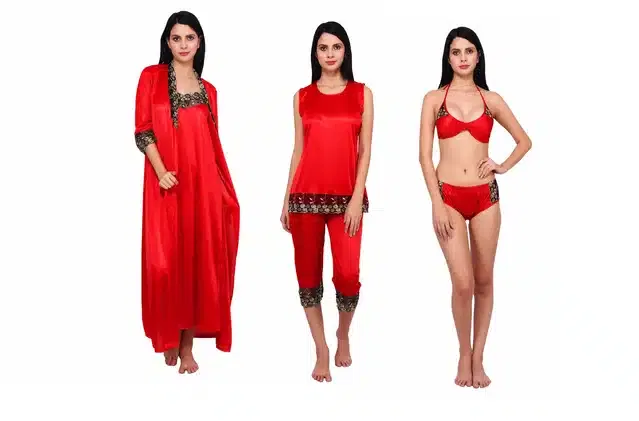 Babydolls for Women (Red, Set of 1)