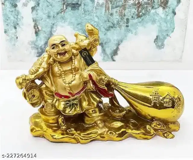 Laughing Buddha Idol (Gold)
