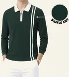 Cotton Blend Colorblocked Sweatshirt for Men, Green 