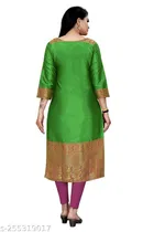 Banarasi Silk Printed Kurti for Women 