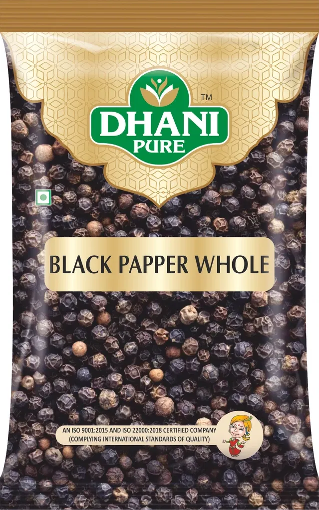 Dhani Pure Black Pepper Whole 50 g