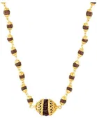 Orginal Rudraksha Cap 36 Beads Bahubali Mala for Unisex 