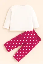 Hoisery Printed Clothing Set for Girls 