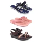Combo of Flats with Slippers & Sandals for Women 
