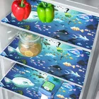 Refrigerator Cover For Top With 6 Utility Pockets , 1 Handle Cover And 3 place Mats 