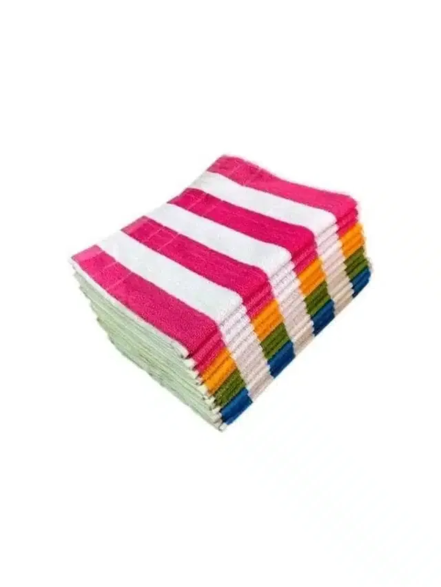 Cotton Blend Hand Towels (Assorted, Pack of 12)