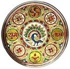 Stainless Steel Decorative Pooja Thali 