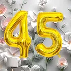 Foil Balloon for Birthday Celebration, No. 45 