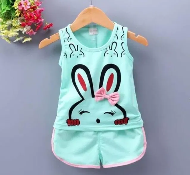 Hosriey Clothing Set for Kids (Green, 6-9 Months)