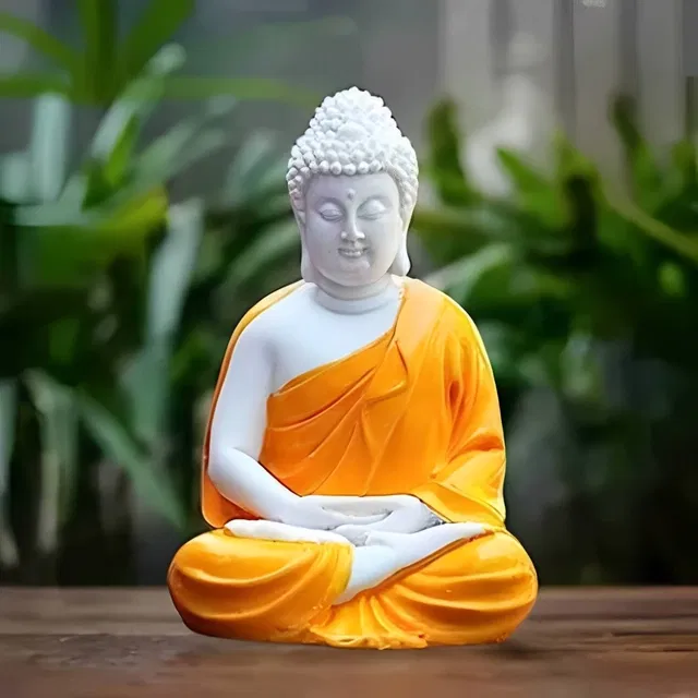 Resin Buddha Idol (Orange)