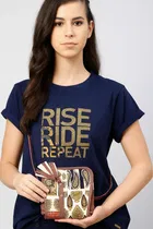 Round Neck Printed T-Shirt for Women 