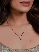 Black Single Strand Mangalsutra for Women 